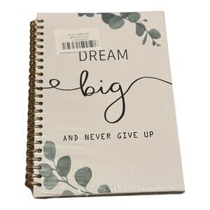 5.5x8.3 Spiral Notebook 164 Pages Positive Affirmation Dream Big Never Give Up